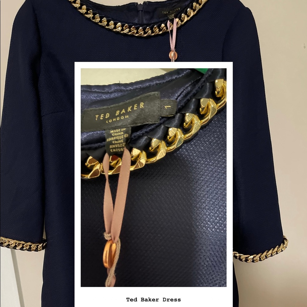 Beautiful Ted Baker dress in navy blue